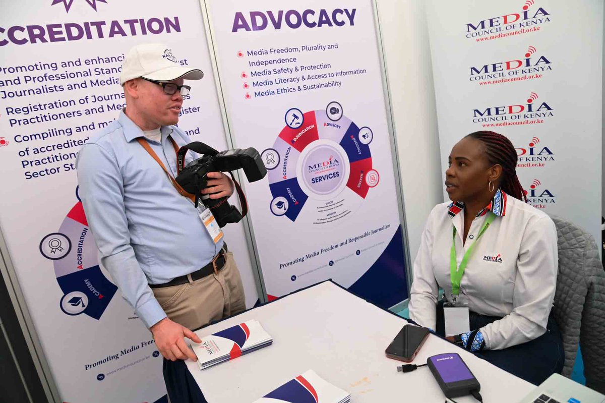MediaCouncilK's tweet photo. The .@MediaCouncilK is among partners at the #DevolutionConference2023. Come interact with our team at the exhibition stand as we showcase our services, aimed at promoting press freedom and responsible journalism in the country as we celebrate #10YearsOfDevolution. Follow the proceedings here:π https://t.co/SrzJfRr6YD