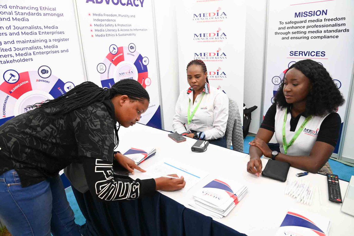 MediaCouncilK's tweet photo. The .@MediaCouncilK is among partners at the #DevolutionConference2023. Come interact with our team at the exhibition stand as we showcase our services, aimed at promoting press freedom and responsible journalism in the country as we celebrate #10YearsOfDevolution. Follow the proceedings here:π https://t.co/SrzJfRr6YD