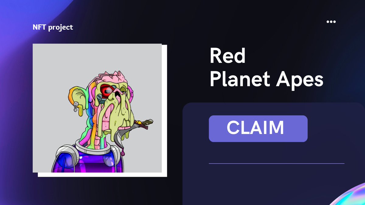 Red Planet Ape NFTs Mint Live 🎉

Join Giveaway ✅

👇GO👇
gleam.io/SOXG4/red-plan…