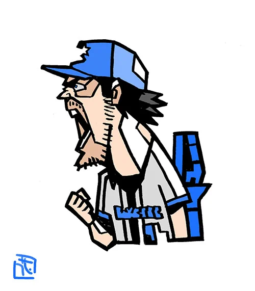 以前も描いてた、このタッチでイラスト。                   スポーツ編。                                      #DeNAベイスターズ  #バウアー #TrevorAndrewBauer#イラスト #このタッチ #ファンアート 