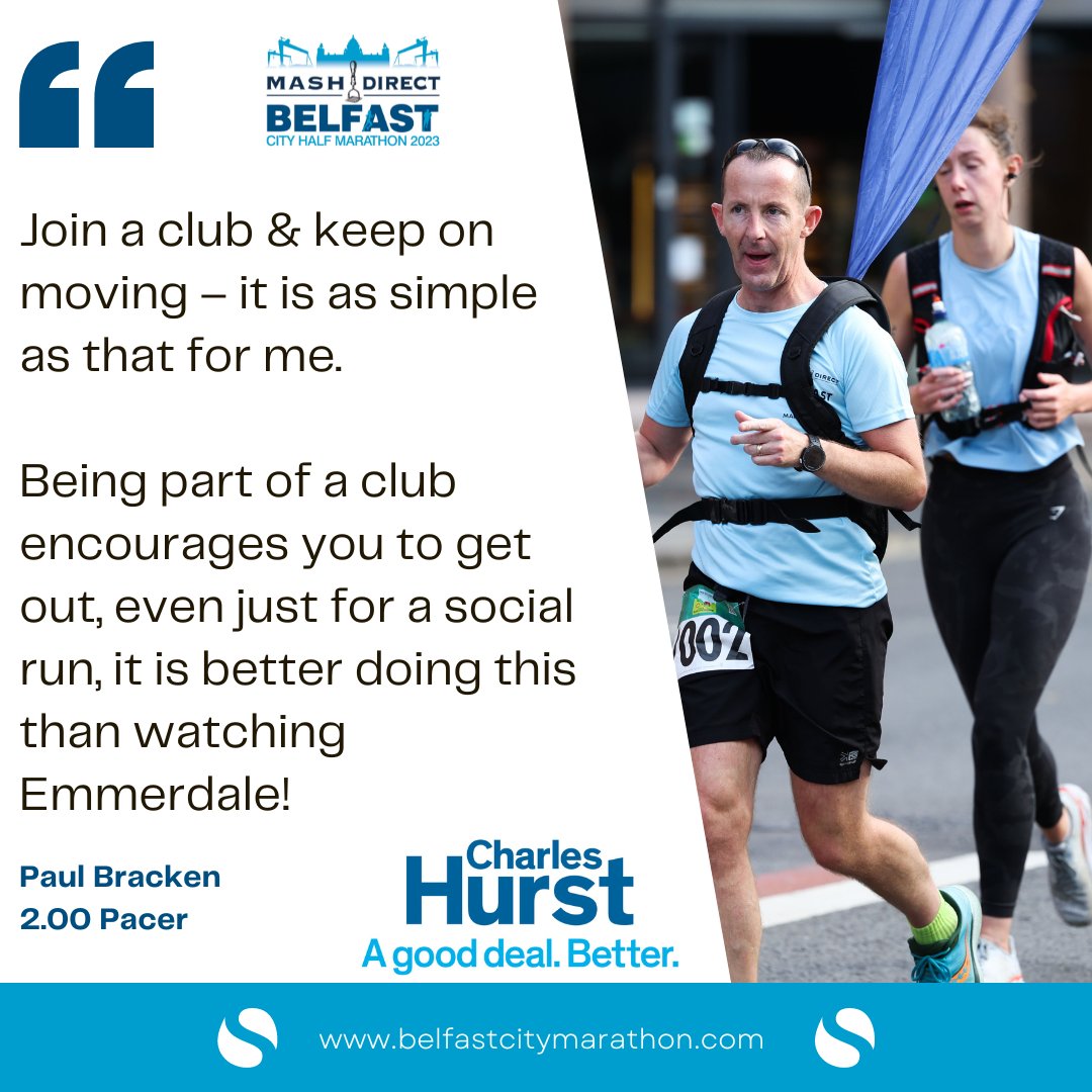 marathonbcm's tweet photo. Struggling to find motivation for your training runs? 😞 

Your Charles Hurst Pacing Team are on hand with some great tips to stay motivated💪🏃‍♂️

Learn more about your 2023 Charles Hurst Half Marathon Pacing Team 👇
📲 - https://t.co/sPwa6w6bKZ

@CharlesHurstGRP https://t.co/tQWtzaDw3L