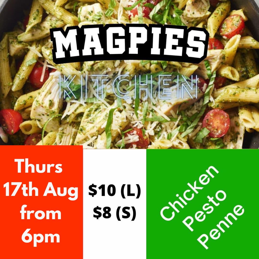 It’s Chicken Pesto Penne Pasta on the menu this Thursday evening at The Nest. Serving from 6pm - no pre-orders necessary!