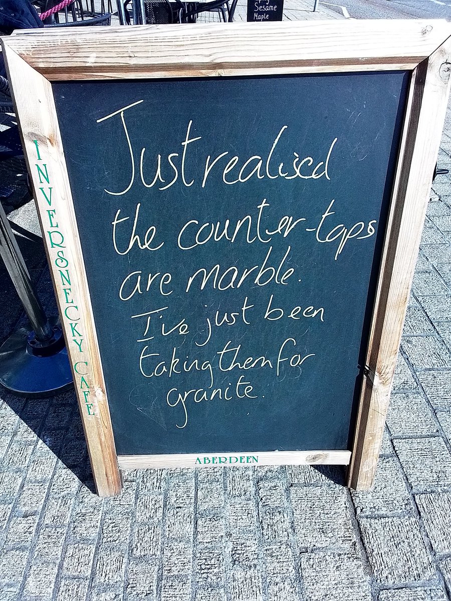Mr_Inversnecky's tweet photo. A stone cold pun. #Inversnecky #Aberden #AberdeenBeach #KitchenPuns #LunchPun https://t.co/0ENfItyiQo