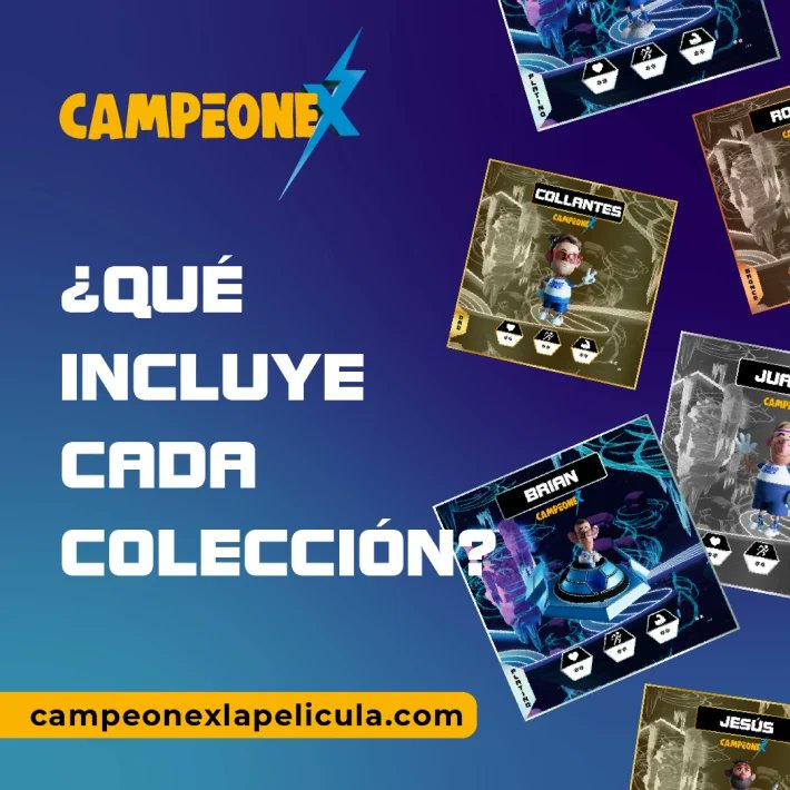 CampeoneX_'s tweet photo. ¿Ya sabes lo que incluye la Colección Digital? 
Recuerda que el 50% de los beneficios totales, irán destinados a las entidades que decidan los Campeones.
.
#CampeoneX #nft #crypto #ong #laborsocial #campeones https://t.co/mSPxVXxqNM