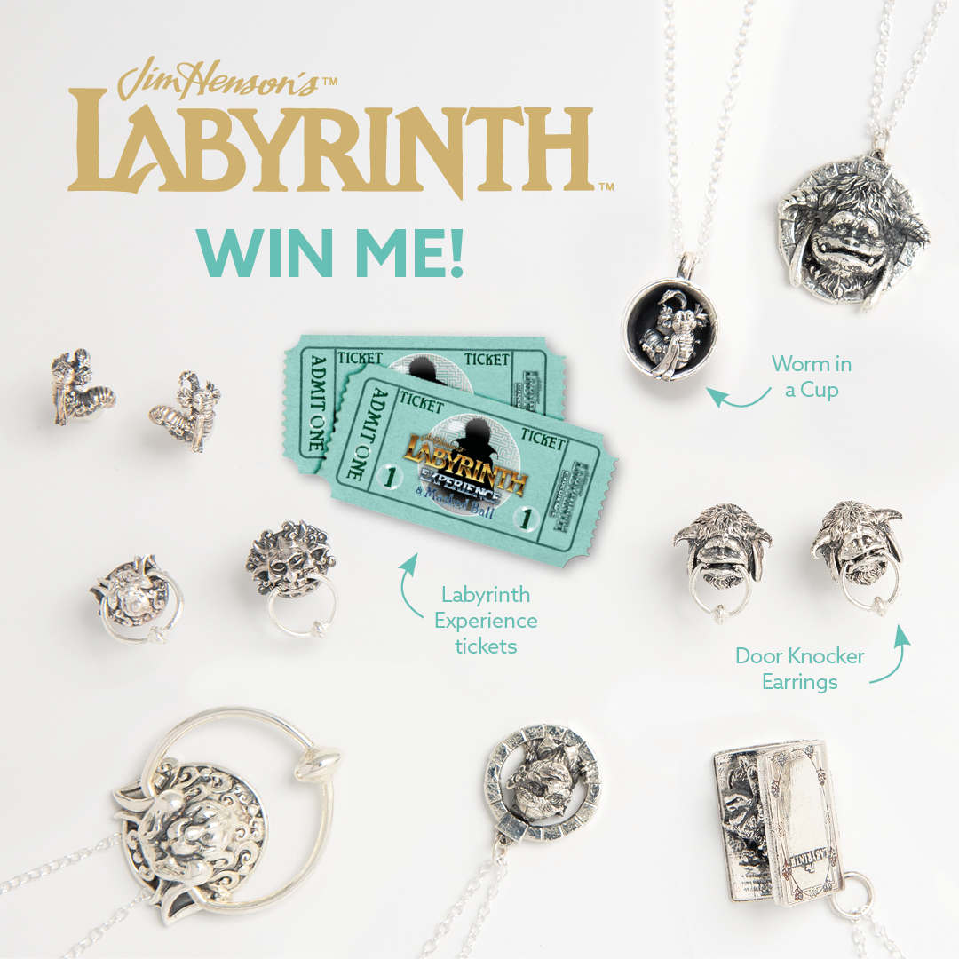 🎉 Magical Labyrinth GIVEAWAY Alert! 🎉 Fancy winning Hoggle Passes & exclusive Labyrinth jewellery? Join the fun on our Instagram! How to join? 1️⃣ Go to @Licensedtocharm on Instagram. Dive in now! 🌟 #LabyrinthGiveaway #ThamesCon #Labyrinthmovie