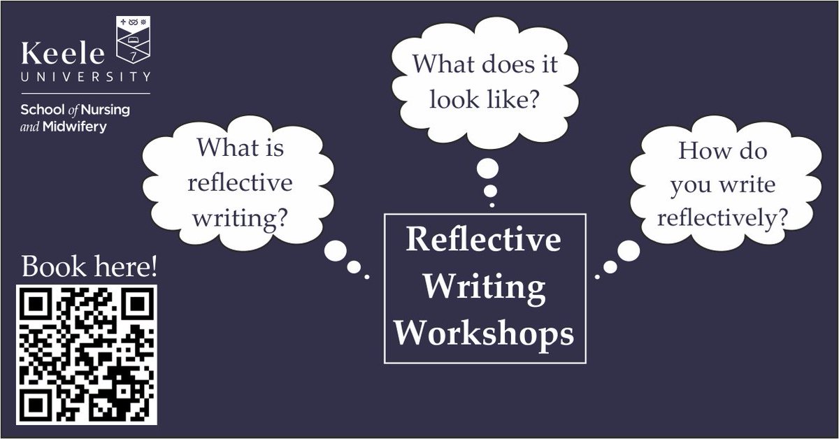 Reflective writing - a three part series over August and September, of one hour workshops, aimed at those who are new to reflective writing.
Either in person or via Teams - you choose.
Sign up below or access the QR code for dates and times. forms.office.com/e/cgmVhDNV2N