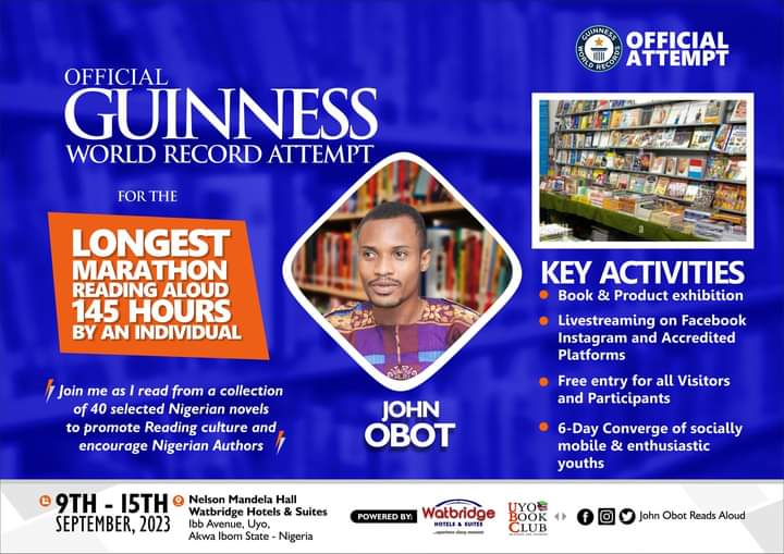 Wilson_Itak's tweet photo. Thrilled to support Mr. @johnnieobot 's #READMANIA Guinness World Record endeavor!
π Let's help him set a new benchmark for reading and promote the joy of reading aloud! π #ReadAloudMarathon #ReadAloudAttempt https://t.co/jK60DhEN8D