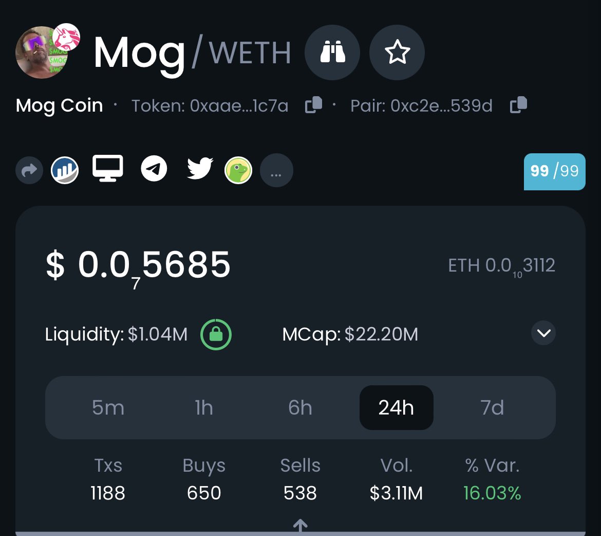 CryptoMafia420's tweet photo. Giving away $300 in $MOG to a lucky follower 🎁

Drop your $ETH wallet, follow &amp; RT 🔔

~ 24 hrs ⏰ https://t.co/LGvjLL1RVn