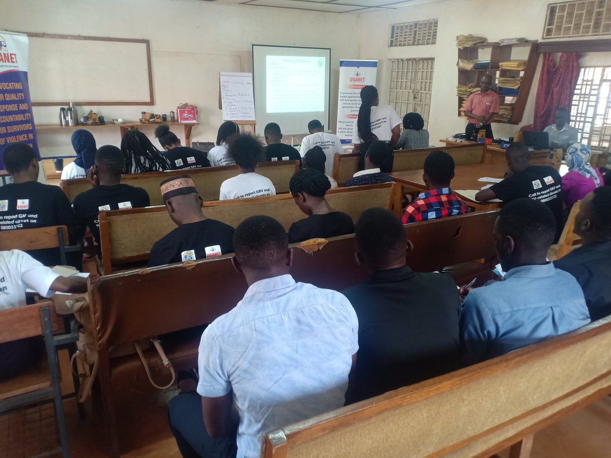 The #GBVChampion training at Muteesa I University focuses on raising awareness, building skills, and fostering empathy to address gender-based violence issues. Let's amplify our voices for change and put an end to GBV! 🗣️✊ #TogetherWeCan #Empowerment @Uganetlaw @TASOUganda