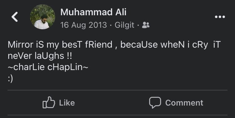 cSanamGilgitc's tweet image. Me: Yar ye aaj kal k bachay kya ajeeb posts laga rhay hotay hain 

Me when i was a BACHA:
