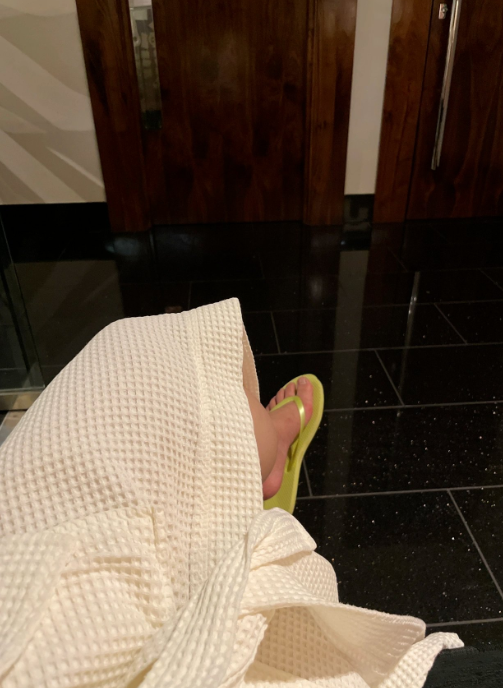 I felt a sense of calm bliss while relaxing in the spa.