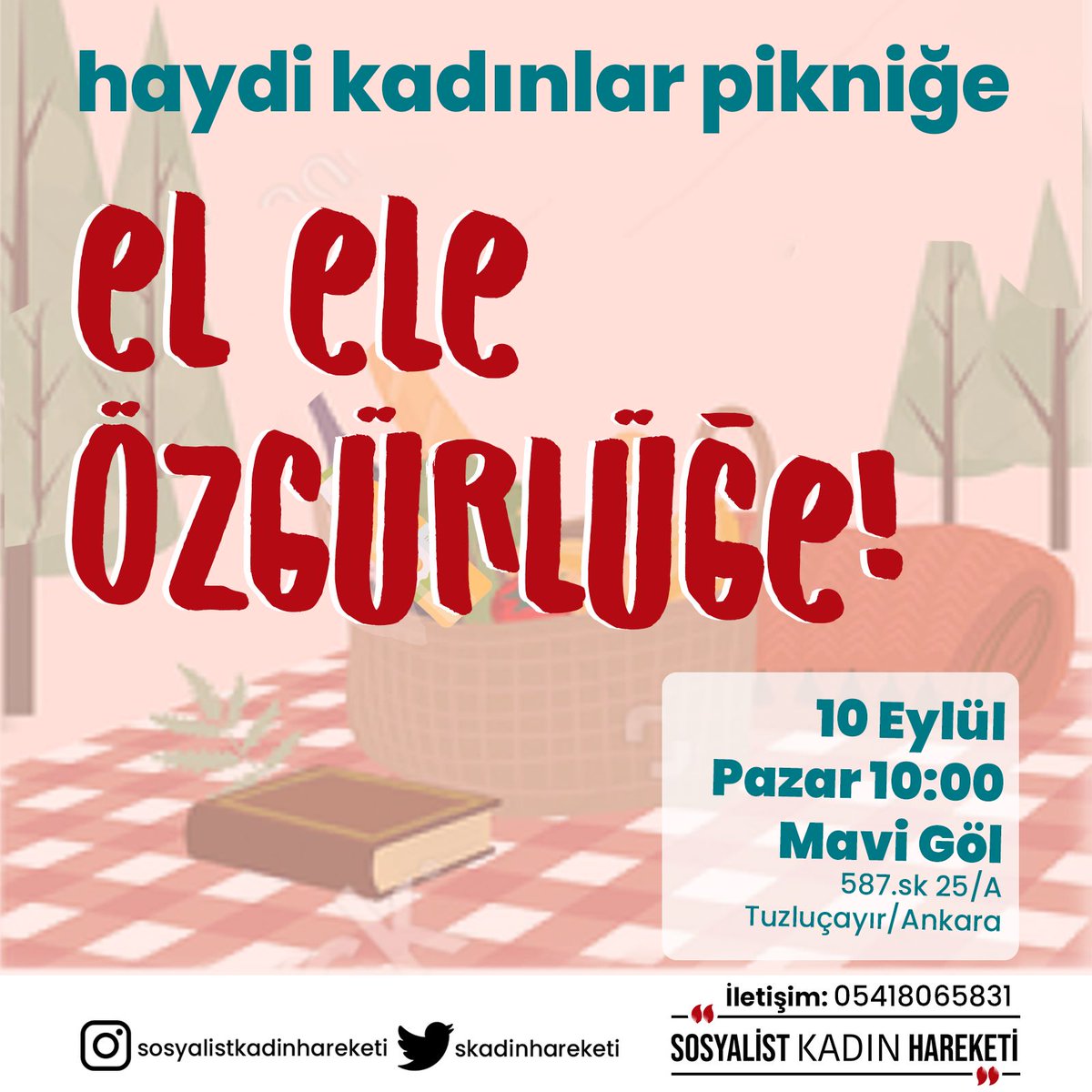 📍 Ankara Daha önce duyurduğumuz kampımız yer ile ilgili yaşanan sorunlar nedeni ile piknik olarak değiştirilmiştir. Piknik için toplanma saatimiz Saat:08:00' dir. Detaylı bilgi için lütfen bize ulaşın 💃