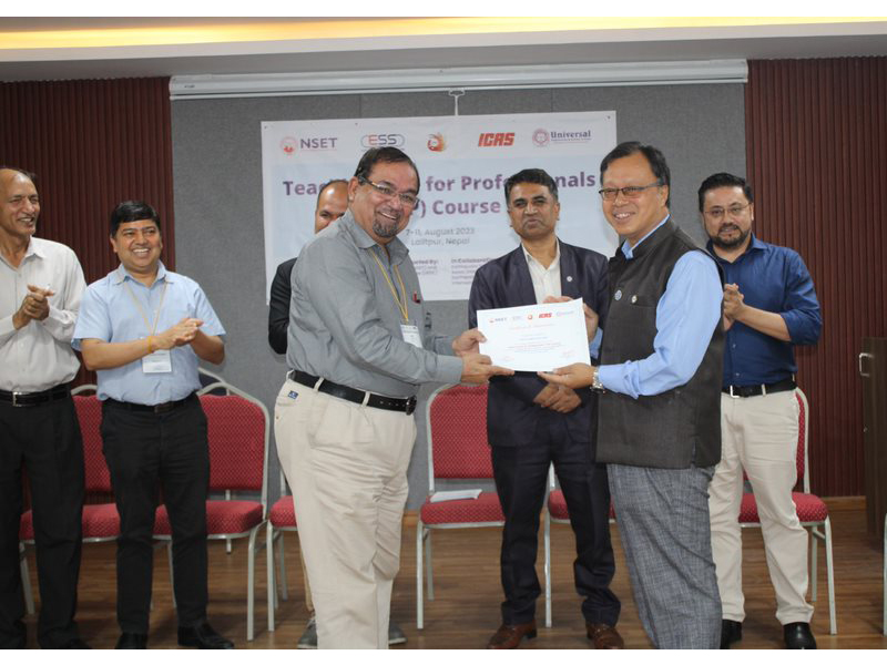 NSETNepal1's tweet photo. Teaching Skill for Professionals (TSP) Course has been conducted for Professors from Engineering Colleges and DRR Professionals, 7-11Aug2023, Lalitpur.
#NSET #UESC #ESS #ADRRN–#ERMHub #ICAS
https://t.co/xwLcTODw04 https://t.co/SI0BZNwLVE