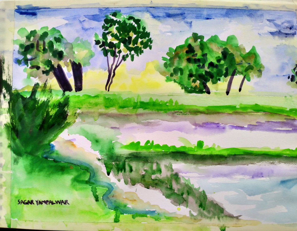 M_Yampalwar's tweet photo. Great Greenary                                     #watercolor #art #painting #watercolorpainting #drawing #artist #illustration #artwork #sketch #artistsoninstagram #watercolorart #watercolour #aquarelle #sketchbook #artoftheday #instaart #draw #paint #ink #arte #nature https://t.co/R7OmsT5wED