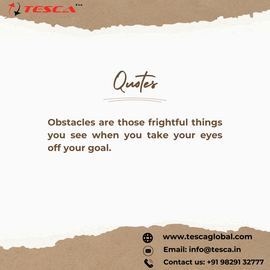 tescaglobal's tweet photo. "Obstacles are those frightful things you see when you take your eyes off your goal."
.
.
#QOTD #InspirationalQuotes #goalsetting #vocationaltraining #tvet #innovation #skillstraining #elearning #edtech #skilldevelopment #worldskills #microwavetestbench #tescaglobal #wethink https://t.co/Vo35A3fTNB