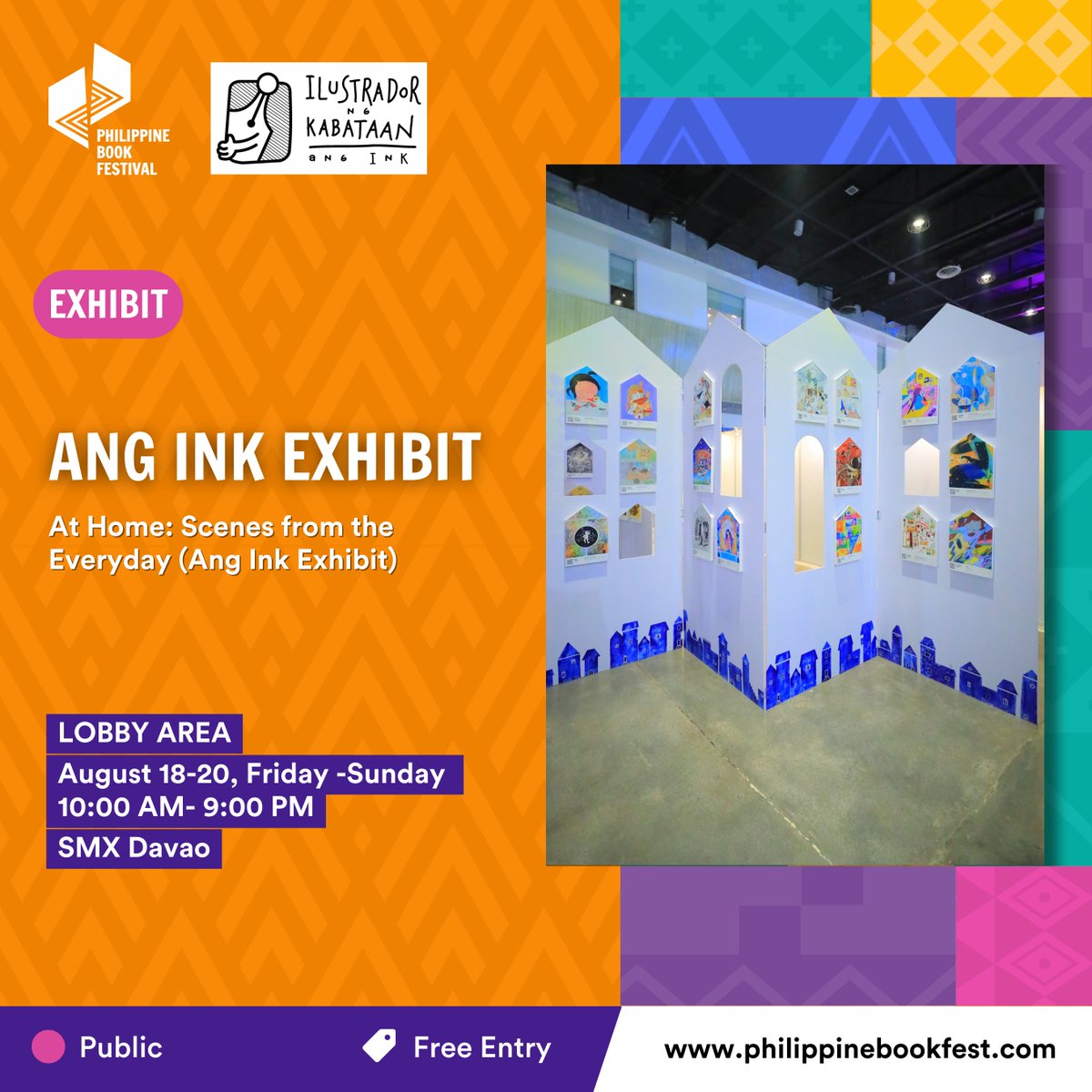 Hello_AngINK's tweet photo. Join us at the Ang INK exhibit, "At Home: Scenes from the Everyday," located in the Lobby Area of SMX Davao during the Philippine Book Festival from August 18-20, 10 am to 9 pm. We're excited to meet you at the event! 🌟
https://t.co/K9YU0sBSuR
#AngINK #PhilippineBookFestival https://t.co/fDcWD8VGnw