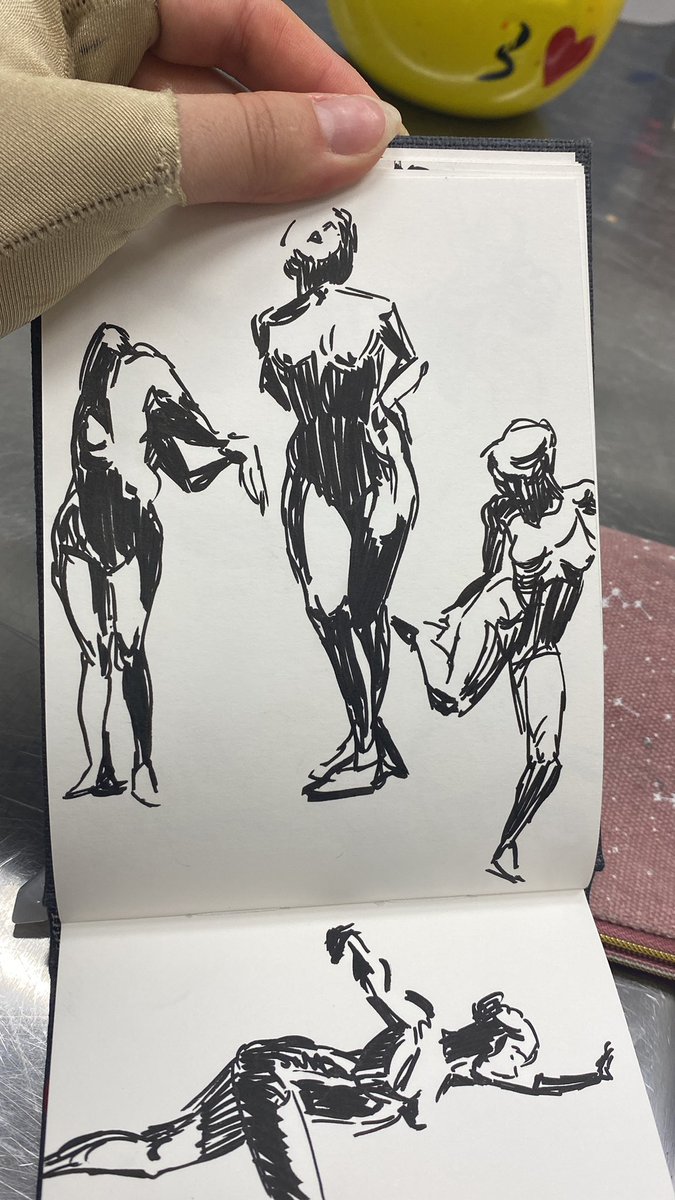 Sketched from visit to Norton Simon Museum- these are from Des Gas sculptures