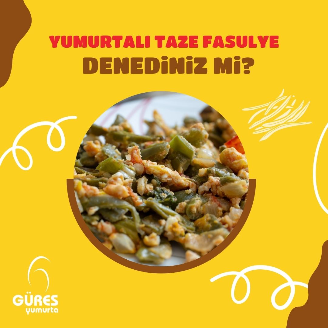 Haşlanmış taze fasulye ve soğan yağda kavrulur. İçine dilediğiniz baharatları koyduktan sonra yumurta eklenir. İşte size lezzetli ve sağlıklı bir öğün.

#GüresYumurta #yumurta #yumurtatarifleri #tazefasulye #sağlıklıbeslenme
