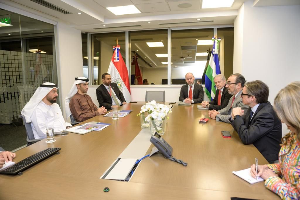 ThaniAlZeyoudi's tweet photo. Great to meet @sergiodigra, Executive President of the Development Bank of Latin America & the Caribbean (@AgendaCAF) in #Paraguay. We have identified many opportunities for greater economic integration between the #GCC, #LatinAm & #Caribe to support our shared growth ambitions. https://t.co/UyXQkHt4IZ