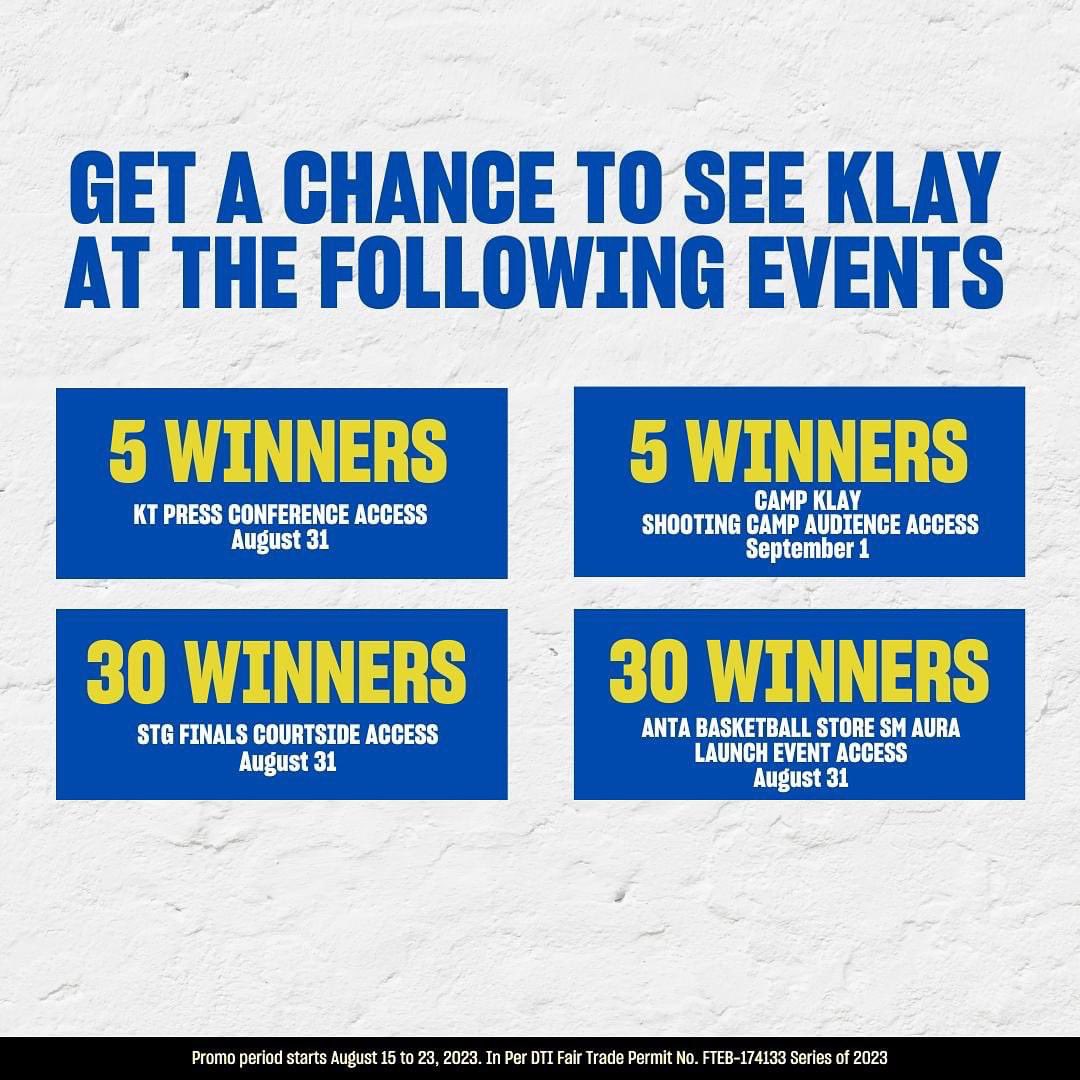 NxtLvlFntasyNBA's tweet photo. Want to see Klay Thompson?
Hereβs your chance to Shoot Your Shot.
#ANTAPH https://t.co/CZurU7JDt9