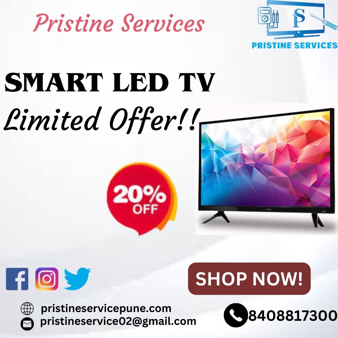 PristineServic5's tweet photo. Looking to upgrade your home entertainment? Look no further! Get ready to immerse yourself in stunning visuals and vibrant colours with our LED Smart New TV. 
For more information visit- https://t.co/oTzcVTT1RO
Contact us- 8408817300
#LEDTvrepair  #PristineServices https://t.co/NSqa7XGzuT