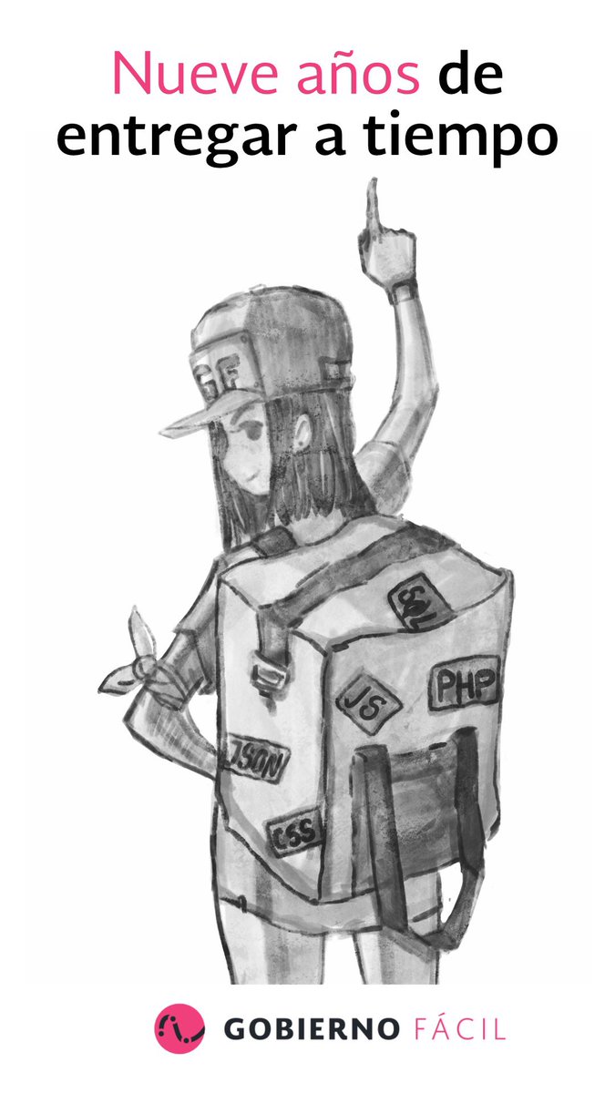 Nueve años de siempre entregar a tiempo. 

😎