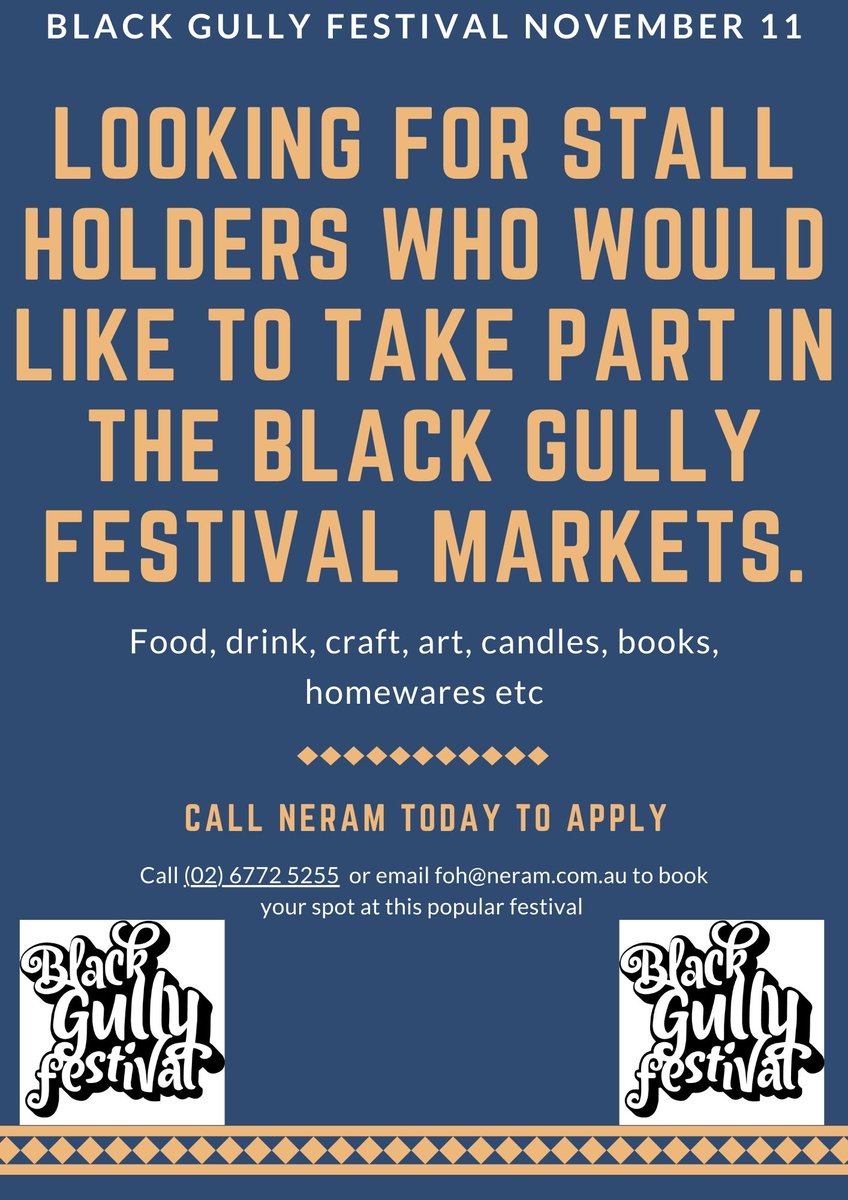 ptorning's tweet photo. Stallholders wanted for Black Gully Festival 2023 in Armidale on 11 Nov 2023 #blackgullyfestival #armidale #visitarmidale #livemusic #uralla #walcha #guyra #bellingen #dorrigo #tamworth #coffsharbour 
#regionalnsw #regionalnswtravel #nehighcountry #walchansw #guyransw https://t.co/J2TBrYt9cq