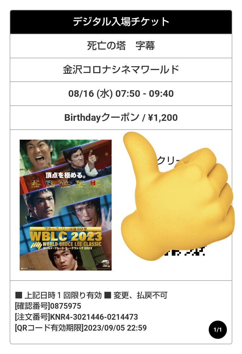 dqx_ogadowa_ym's tweet photo. 死亡の搭観てきたー! #WBLC 完走した感想ですが、ブルース・リーカッコいいー!でも劇中だとちょいちょいコメディ的な要素があってちょっとイメージ変わったw あとシリーズ通して○っぱいノルマ多くね?w https://t.co/pNY86XOUoU