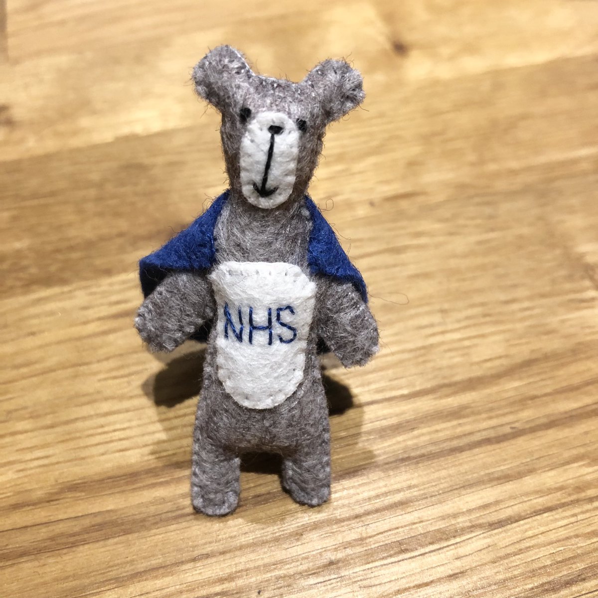 This little #nhssuperhero #pocketbears is making its debut in my #etsyshop today too 💙#thankyounhs #NHSStaff #nhssuperstars #neverforget