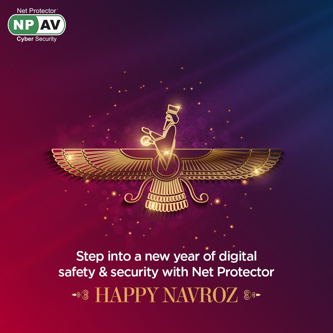 netprotector's tweet photo. Navroz Mubarak yo all! May this New Year bring prosperity and protection for your online journey.
#cybersecurityforyou #digitalprotection #digitallyfittohlifesuperhit #digitalsafety #netprotector #cybersecurity #npav #netprotectorantivirus #Navroz #ParsiNewYear https://t.co/n9aE2yv4No