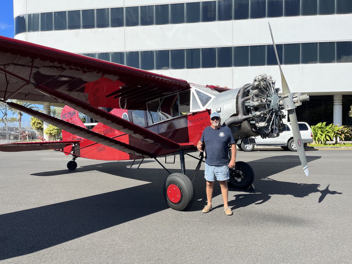 Bellanca - 1929 Interisland Airways Hawaii made an appearance at Castle &amp; Cooke Aviation Honolulu today.