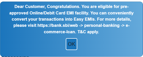PSakode's tweet photo. @TheOfficialSBI how to get rid of these unnecessary popups? this always comes up while doing transactions and once we click, it redirects to the particular page, and no other option than clicking it. https://t.co/nrN4QMyQHf