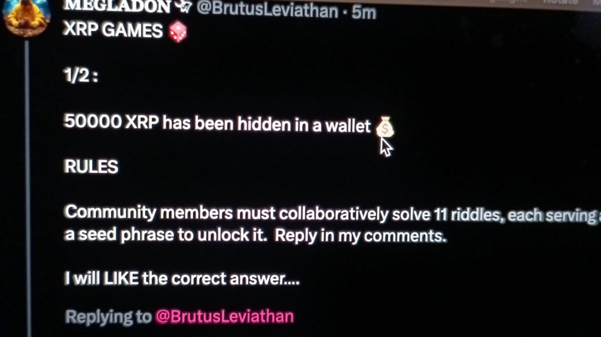 DanielPamps's tweet photo. @BrutusLeviathan @julia_zuz @henokcrypto  I think Henok is the Leviathan. The stumble while reading it gave it away. Noticed the spelling error and then corrected before the Leviathan did https://t.co/z3dLKe6k7G