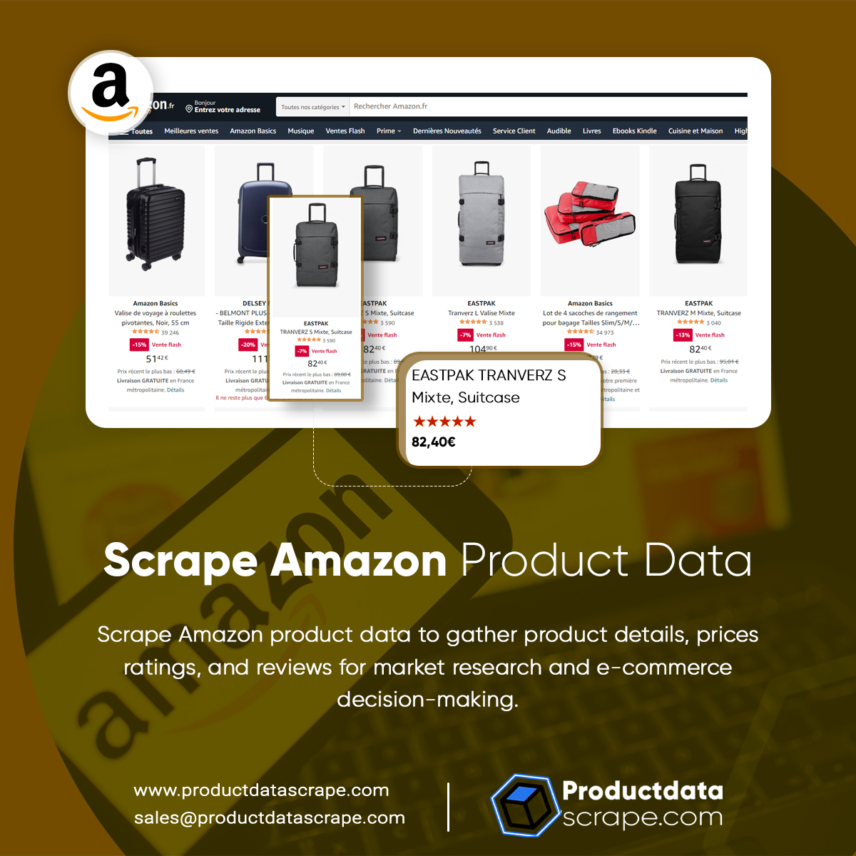 ProductScrape's tweet image. Use our #eCommercescrapingservices to scrape Amazon product data like name, price, etc. Get the best Amazon data scraping services in the #USA, #UK, #UAE, &amp;amp; #Germany.

productdatascrape.com/amazon-data-sc…

#ScrapeAmazonProductData #AmazonProductDataScraping #Jamaica #Italy #Germany #Austria
