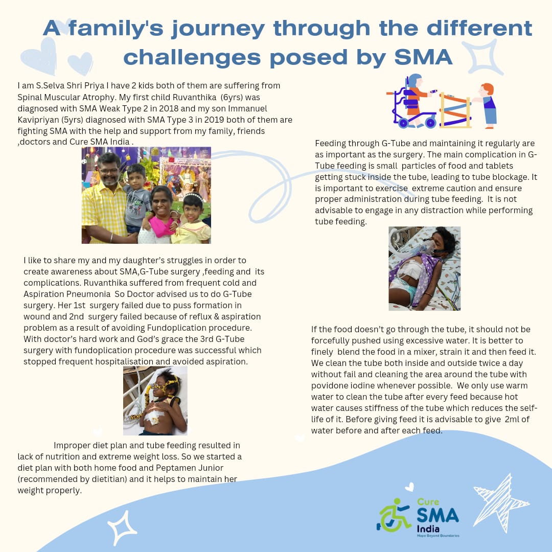 curesmaindia's tweet photo. Embark on an inspiring #SMAJourney with us! Meet Ruvantika & Immanuel Kavipriyan, #SMArtwarriors from Tamil Nadu. Their mom, Selva Sri Priya, shares their story of strength and determination, managing care for two SMA children with unique needs. She's also raising awareness for G-tube users through their journey. More power to these mighty warriors and their dedicated parents! 💪💪👍 #SMAAwareness #InspirationalStories
#homeschooling