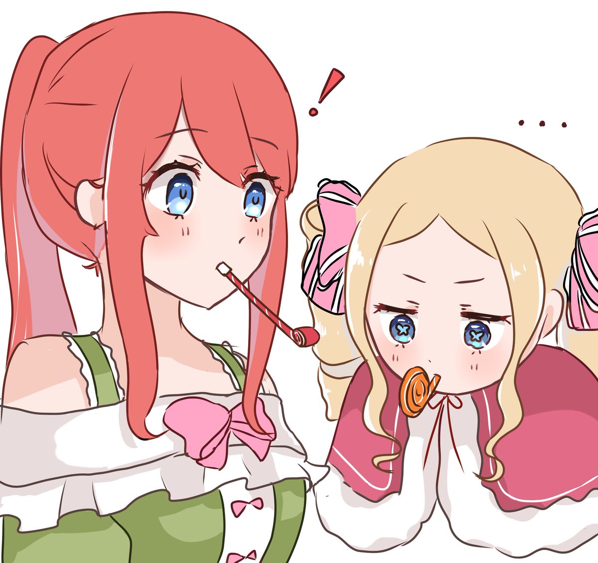 mochi_sakura07's tweet image. この息吹いたらピューってなるやつ吹き戻しっていうらしいです
#リゼロ #イラスト