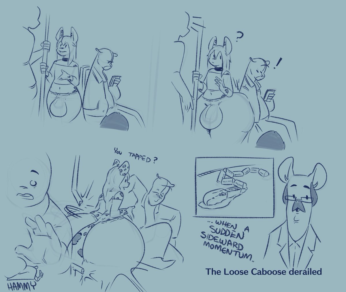 Hammywhamster's tweet photo. Fun silly sketch page commission for @tisfoolish https://t.co/bf3swhlHdm