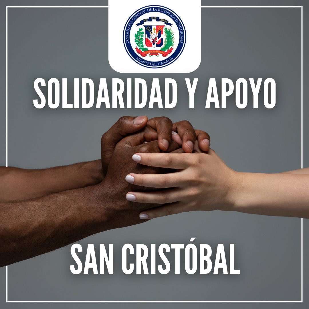 RDenMontreal's tweet photo. (1-2) La Excelsa Cónsul General de la República Dominicana en Montreal, Margarita Nuñez, manifiesta su inquebrantable solidaridad hacia todas las víctimas del desafortunado incidente en San Cristóbal, extendiendo igualmente su compasión a la colectividad en su conjunto. https://t.co/6HcnLqdwFo