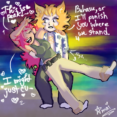 _Amai_Hana_'s tweet photo. Beach day with @DerpKraken 

We stayed to watch the sunset ☆ https://t.co/lkalCu0nt4