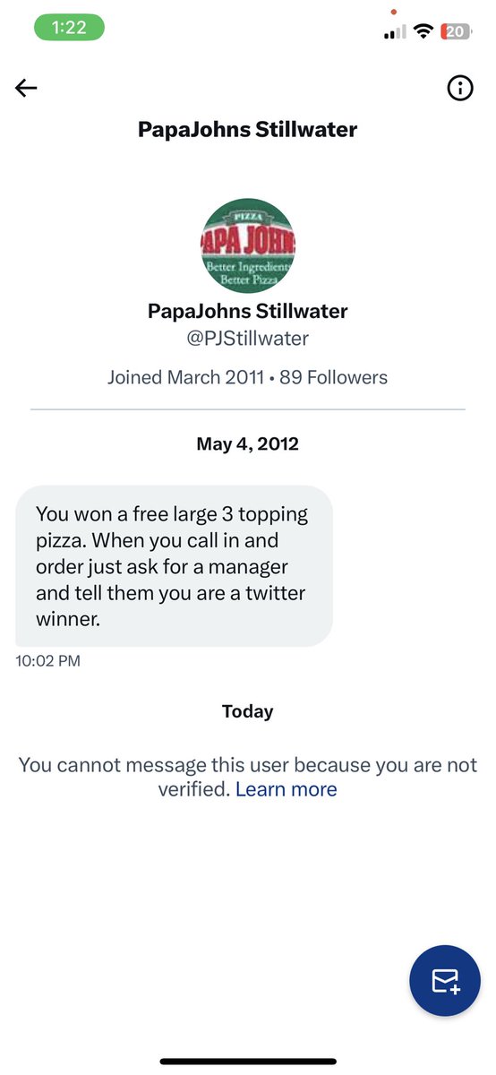 samanthersiever's tweet photo. We still down? @PapaJohns https://t.co/sAdKXAg59r