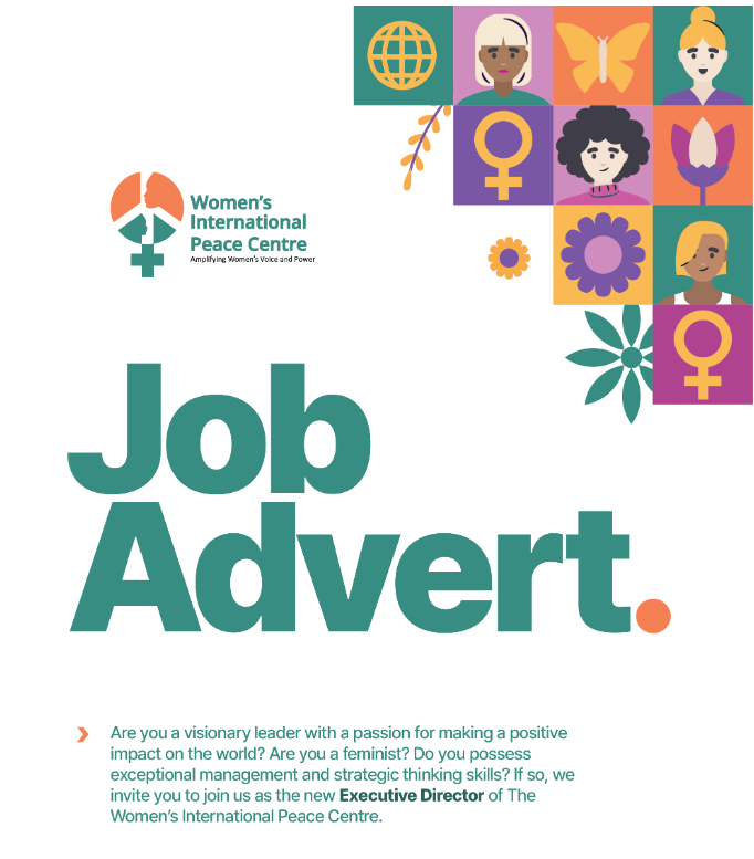 Women's International Peace Centre (@thewipcentre) on Twitter photo 📢Vacancy Announcement!
Are you a feminist, visionary leader with exceptional management skills? Join our team as the new 𝐄𝐱𝐞𝐜𝐮𝐭𝐢𝐯𝐞 𝐃𝐢𝐫𝐞𝐜𝐭𝐨𝐫 of <a href="/TheWIPCentre/">Women's International Peace Centre</a> 🌍
Submit applications to executivedirector@wipc.org by Sept 15,2023. Details: wipc.org/vacancy-announ… 📢Vacancy Announcement!
Are you a feminist, visionary leader with exceptional management skills? Join our team as the new 𝐄𝐱𝐞𝐜𝐮𝐭𝐢𝐯𝐞 𝐃𝐢𝐫𝐞𝐜𝐭𝐨𝐫 of <a href="/TheWIPCentre/">Women's International Peace Centre</a> 🌍
Submit applications to executivedirector@wipc.org by Sept 15,2023. Details: wipc.org/vacancy-announ…