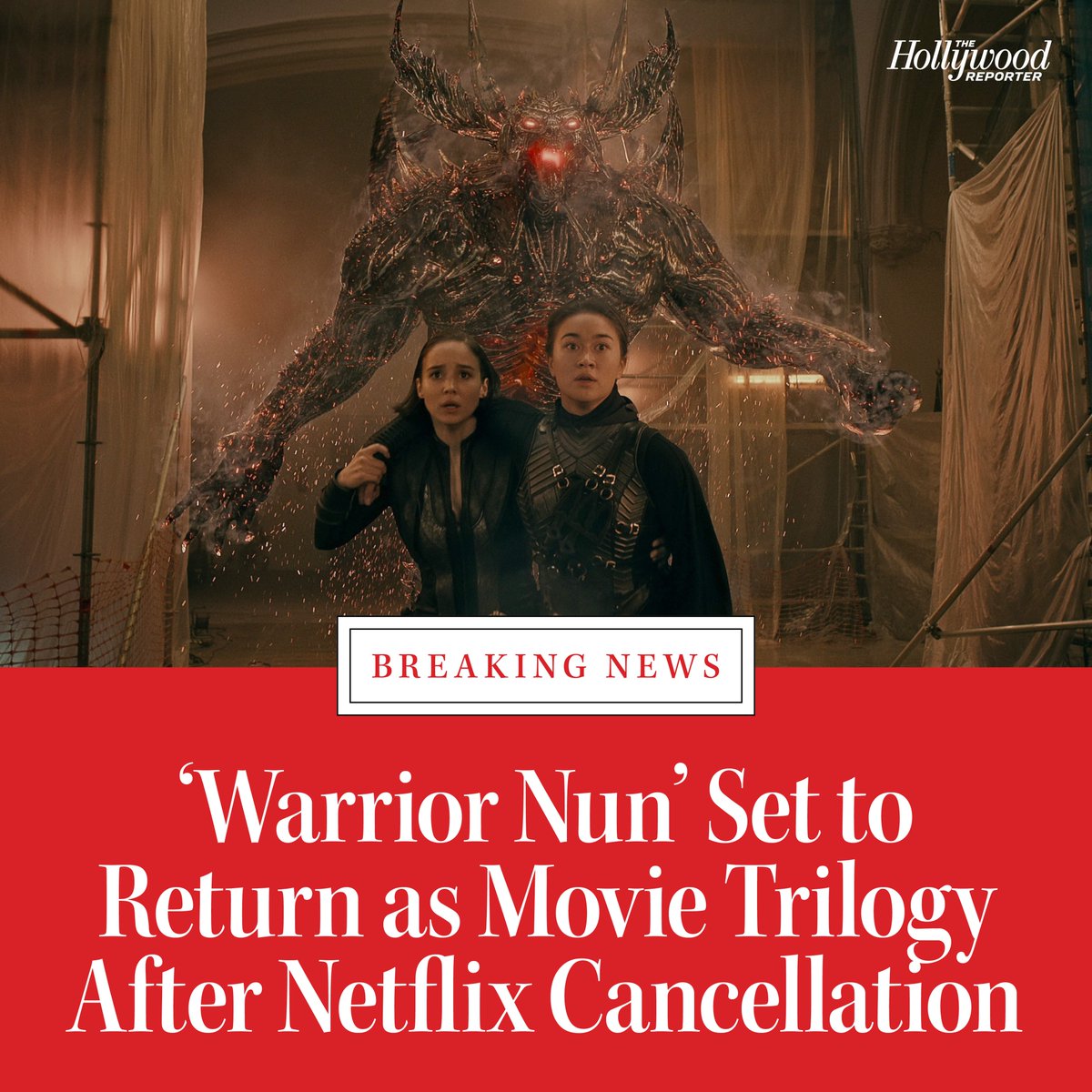 Warrior Nun': Canceled Netflix Series To Return As Trilogy Of Feature  Films, EP Says – Deadline