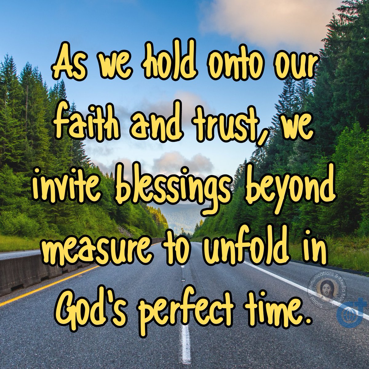 WORDinUS's tweet photo. Keep believing,
Keep hoping,
And
Keep trusting.
#EmbracingDivineTiming #FaithYieldsAbundance
***
May the holy Triune God and Our Dear Blessed Mother bless you always and in all ways!
#SVD #DSJDW #DivineWord
#WitnessToTheWord
#SVDmission
#SVDmisyonero #commitedToHISmission https://t.co/UKb8YGzZZQ