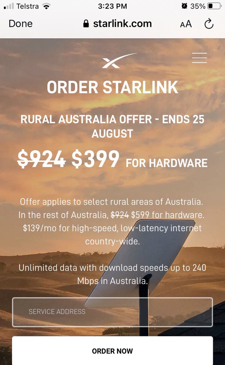 OzCrypto's tweet photo. @SpaceX Website says $399, not $199!  Is there a separate code to use? @SpaceX ? https://t.co/D7qCrBC2hy