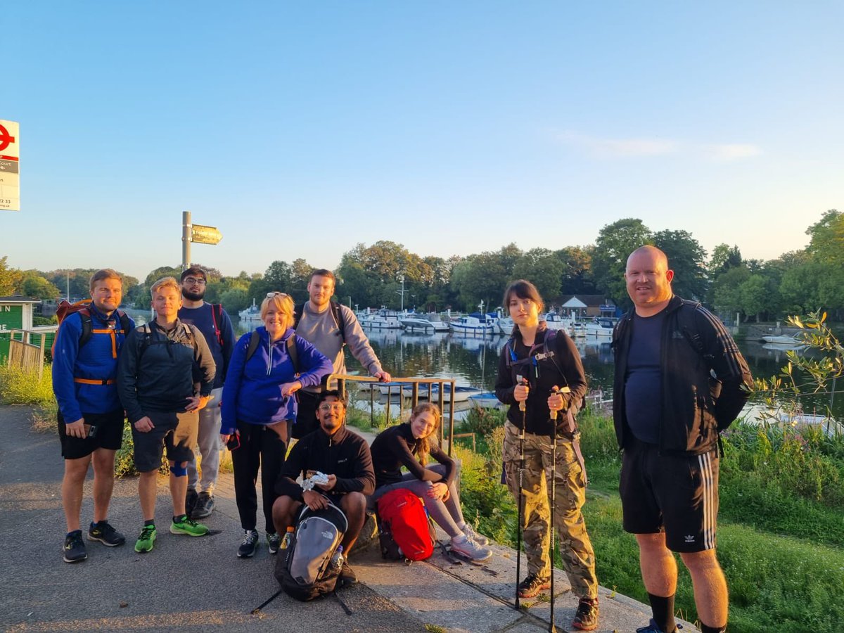 The sun is up and #teamEIC are over halfway! PLEASE DONATE - @nationaltrust #TreePlantation - justgiving.com/page/eic80for8… @TheEICEnergy staff are doing today’s charity walk of 80km in 20 hours to celebrate EIC’s 80th anniversary 😁