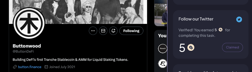 ThomasBouj's tweet photo. Through social media and following Buttonwood on Twitter I was rewarded with 5 DappBack coins that I can add to my collection! @ButtonDeFi @DappBackHQ https://t.co/QkW4croku9
