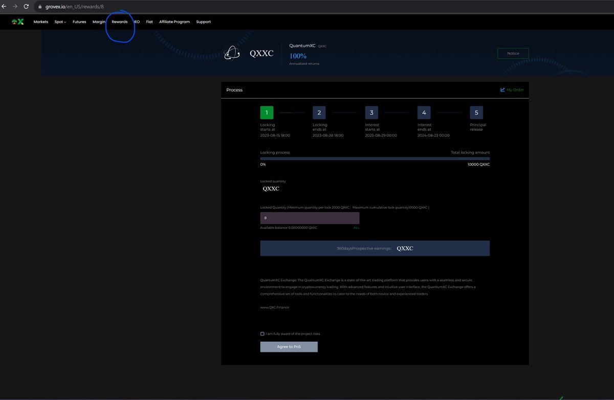 QuantumXChain's tweet photo. #QuantumXC Reward Pool is open until the 28th August, So make the most of it!🌐

Here's a quick guide to start:
1️⃣Sign up on #GroveX
2️⃣Go to QXXC in the Rewards Tab
3️⃣Choose between 2000 to 10000 tokens to lock for 360 days
4️⃣Watch your rewards build up over time https://t.co/LNvt3zDAbp
