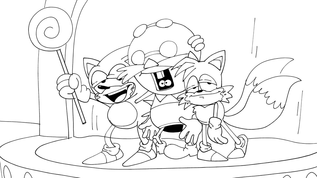 Porky_Draws's tweet photo. sonic and tails after discovering the milkshake stand at eggmanland https://t.co/Z91Q3KwKbG