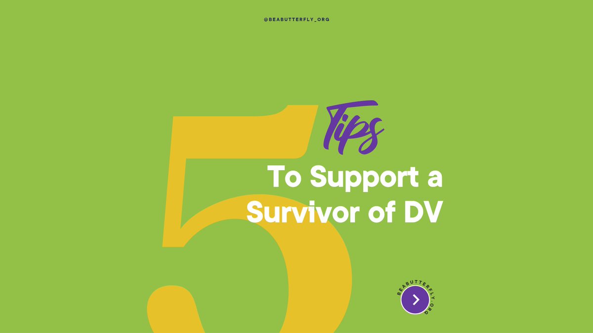 BeaButterflyOrg's tweet photo. "Helping Loved Ones Through DV: 5 Tips 💙" part 1

When someone you care about is going through domestic violence, your support can make all the difference. Here are 5 tips to provide the help they need and let them know they're not alone. #Support #DomesticViolenceAwareness 💪🤝 https://t.co/VjWvRbD59j