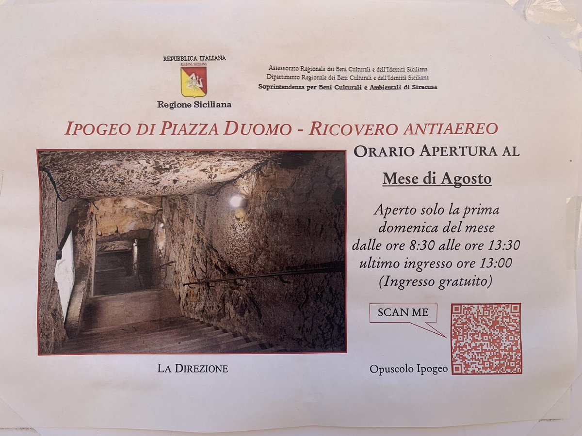 peggy979's tweet photo. Perché una delle bellezze nascoste di #Siracusa deve stare chiusa praticamente tutto il mese di agosto?
Solo mezza domenica su 30 giorni, è uno scandalo.
#ortigia 
@Regione_Sicilia https://t.co/oFH8L4khxq